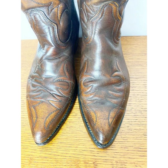 Vintage Acme Western Men 9 D Inlay Boots (Resoled) main image 6